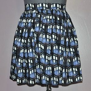 Handmade Dr Who Police Call Box Gathered Skirt